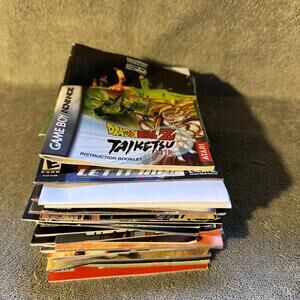 Large Video Game Manual Lot Game boy Advance, GameCube, Xbox, Xbox 360, Wii